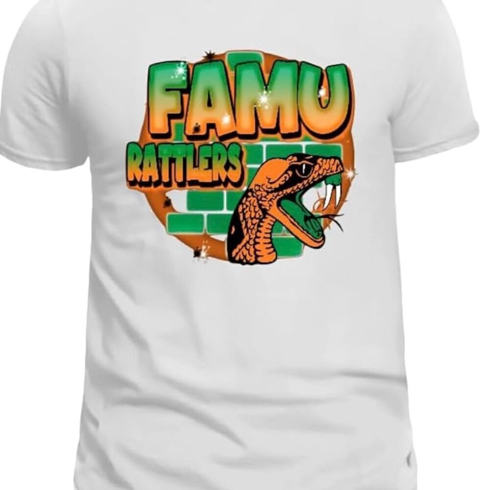 FAMU Rattler Airbrush Inspired College Pride HBCU Graphic Sports Fan Collector